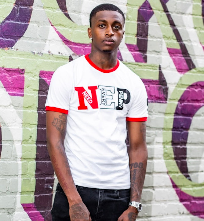 White NEP Ringer T-shirt