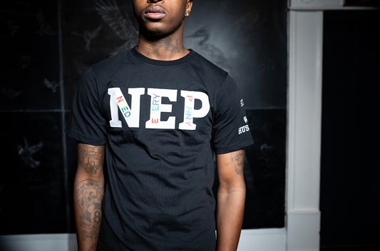 Black NEP Hustling T-Shirt