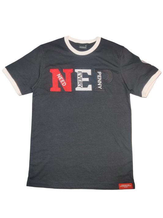 Black NEP Ringer Tshirt