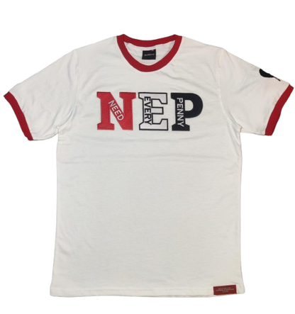 White NEP Ringer T-shirt