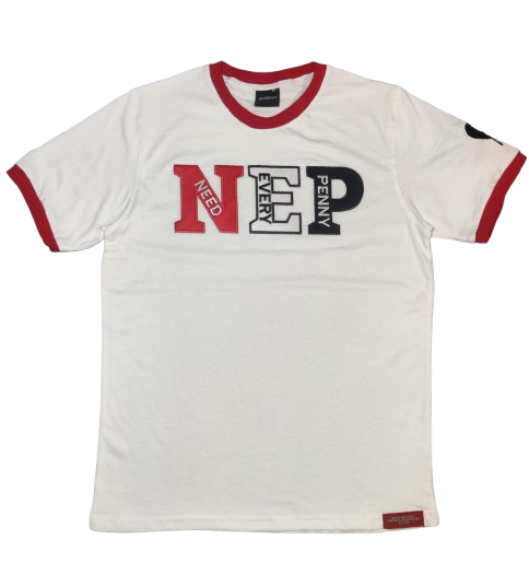 White NEP Ringer T-shirt